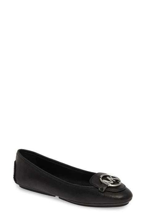 michael michael kors lillie moccasin flats black